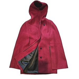 Soya & Kyo Pea Coat Hooded Cape